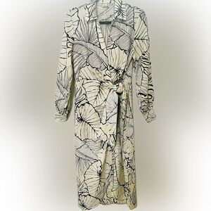 🔥MAGASCHONI LINEN WRAP DRESS SZ 6🔥